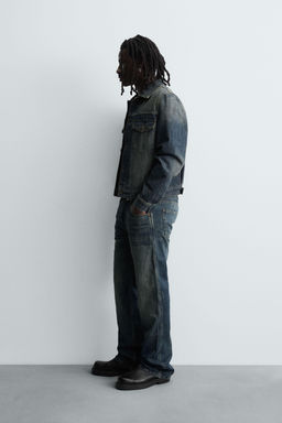 CROPPED FIT DENIM JACKET - Zara фото 4