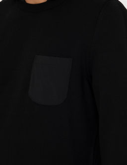 Siyah Slim Fit Kapi_onlu Triko Kazak - Pierre cardin фото 7