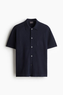 Camisa en punto texturizado Regular Fit