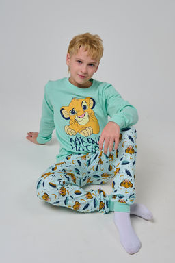 Пижама Кулирка с рибаной длинный рукав