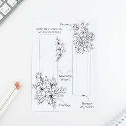 Подарочный набор для создания закладок 8 марта. Цветы