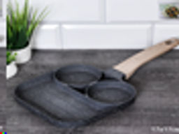 Сковорода для завтрака 17,5x17.5 см / RSD-57 /уп 24/ антипригар гранит Soft Touch