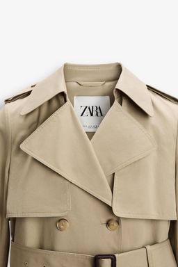 ZW COLLECTION WATER-REPELLENT TRENCH COAT - Zara фото 15