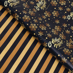 Цена за 10 шт. Бумага упаковочная глянцевая С Новым годом, двусторонняя, 70 х 100 см - UPAK LAND фото 3