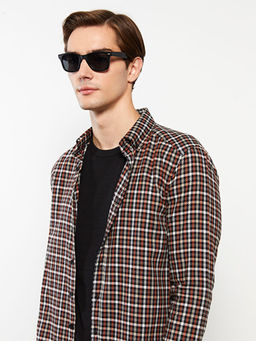 Slim Fit Uzun Kollu Ekose Erkek G?mlek