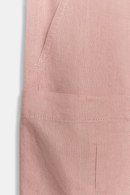 PANTAL?N CARGO CON LINO ZW COLLECTION / Rosa claro - Zara фото 7