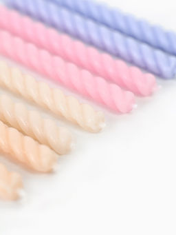 Цена за 2 шт. Свечи для торта «Розовая палитра», 8 шт.