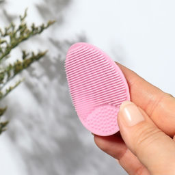 Цена за 5 шт. Щётка для умывания «Овал» на присоске, 6.3×5 см, МИКС