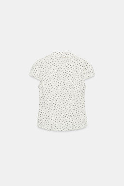 CAMISA ENTALLADA FRUNCES / Crudo / Negro - Zara фото 6