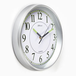 Часы настенные интерьерные «Илони», плавный ход, светящиеся, d=30 см