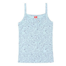 CRB wear / CAJ 2242 майка для девочки, светло-голубой ажур/Ex.Cherubino фото 2