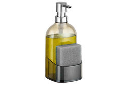 Диспенсер 500 мл 9,5*9,5*21 см прозрачный серый, с отделением для губки - Elan gallery фото 14