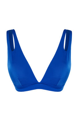 Saks Ucgen Cut Out/Pencereli Bikini Ustu TBESS20BU0202