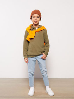 Polo Yaka Basic Uzun Kollu Erkek ?ocuk Ti??rt - Waikiki фото 3