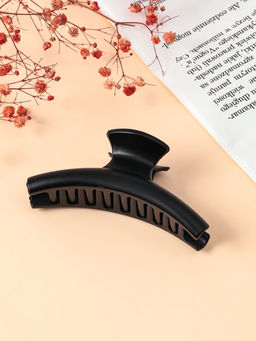 Цена за 12 шт. Крабик для волос «Матовый», классика дуга, 9.5 см, чёрный