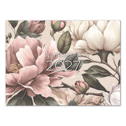 Календарь настенный перек. 2027г. LOREX FLOWER VIEW 300*440 мм 14 л. мелов. скреп.