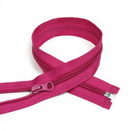 Молния Mzip пласт. спираль №5-N 80см цв.S258 яр.фуксия уп.10шт