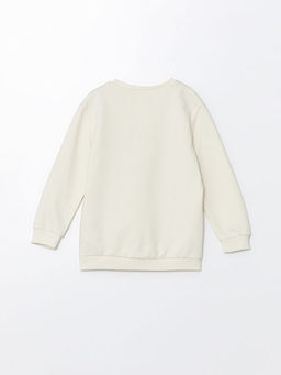 Bisiklet Yaka Uzun Kollu Bask?l? Erkek Bebek Sweatshirt - Waikiki фото 3