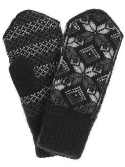 Варежки женские "Звезды с ромбами" ПП 3229-11