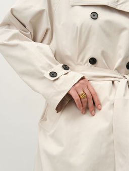 Плащ женский 1-51010-9711 молочный