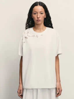 Футболка с кружевом / Zarina фото 3