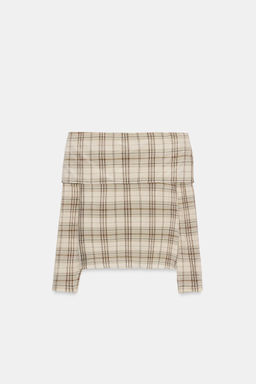ZW COLLECTION CHECKS TOP - Zara фото 5
