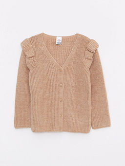 V Yaka Uzun Kollu Basic K?z Bebek Triko H?rka