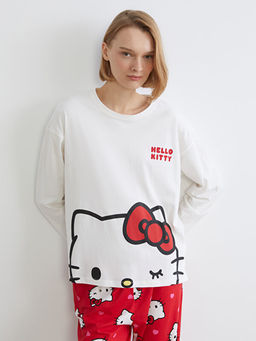 Hello Kitty Bask?l? Kad?n Pijama Tak?m?
