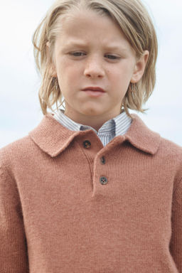 100% WOOL KNIT POLO SHIRT LIMITED EDITION - Zara фото 2