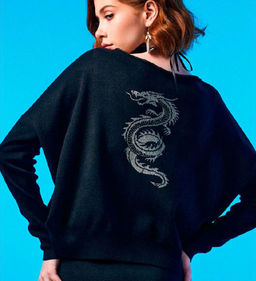 N2405 джемпер женский черный - Mozart фото 5