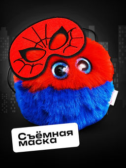 Мягкая игрушка Лупоглазики. Плюшевые мстители: Спайди-пух , 11 см - Happy valley фото 4