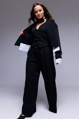 Жакет AURA 1086-164 чёрный  фото 2