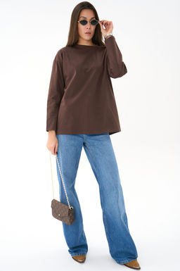 Лонгслив Эшли (шоколадный) - Эльза фото 3