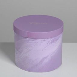 Набор шляпных коробок для цветов 5 в 1 Мрамор, 14 13 см - 22 19,5 см - Дарите счастье фото 7