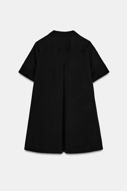 VESTIDO CORTO POPEL?N ZW COLLECTION / Negro - Zara фото 6