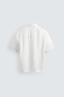 Рубашка Relaxed Fit из льна белая