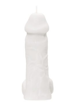 Свеча Pecado BDSM Пенис, белая, 98 гр.
