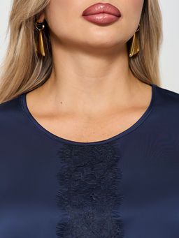 Блузка 0409-1 черничный