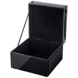 ШКАТУЛКА КОЛЛЕКЦИЯ МАКИ ЦВЕТ:ЧЕРНЫЙ ЛАК 12,5*12,5*8 СМ - Lefard фото 3