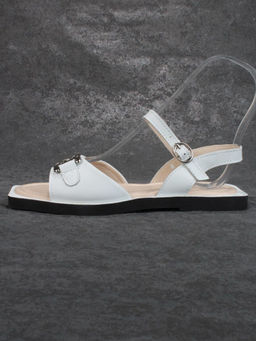 08-PED128-1 WHITE Босоножки женские (натуральная кожа) - No name фото 8
