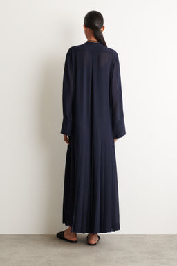 VESTIDO CAMISERO MIDI PLISADO CON LAZO - H&m фото 5
