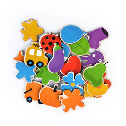 Лото зигзаг Изучаем цвета 6 карточек, 24 фишки ( деревянная ) - Десятое королевство фото 3