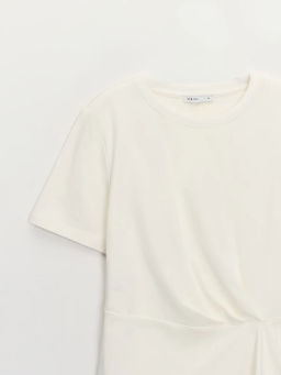 Приталенная футболка с ассиметричным низом ZR2605023405-2 / Zarina