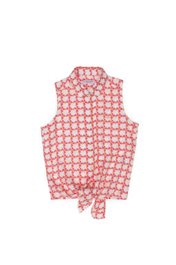 U. S. Polo Assn Оранжевая рубашка с коротким рукавом для девочки - U.s. polo assn фото 14