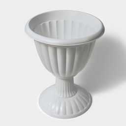 Вазон для цветов «Жасмин», 12 л, d=37 см, h=46 см, белый