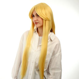 Парик «Аниме» цвет блонд, длинный