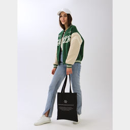 Сумка-шопер Контент без молнии, без подкладки, цвет чёрный - Nazamok фото 7