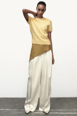 CABLE KNIT TOP 100% WOOL