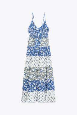PATCHWORK PRINT PANEL DRESS - Zara фото 6