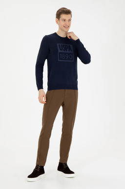 U. S. Polo Assn / Мужской темно-синий свитер - U.s. polo assn фото 11